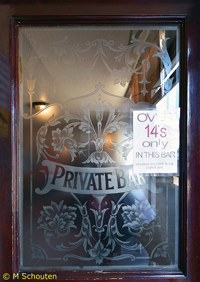 Private Bar Door Etched Glass.  by Michael Schouten. Published on 17-02-2020